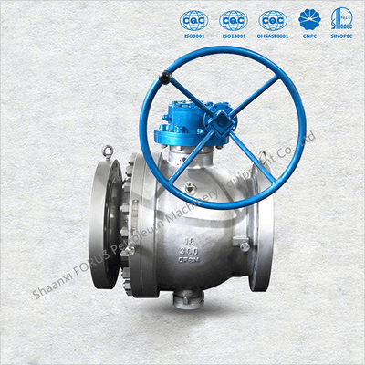 2" - 48" Cast Trunnion Ball Valve Cấu trúc thân chống cháy nổ an toàn