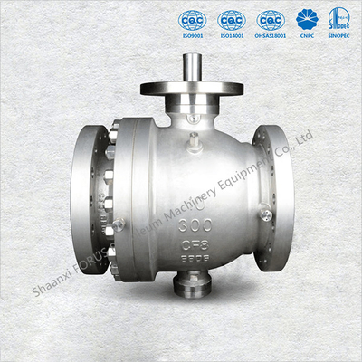 Thép đúc Trunnion Kim loại Thiết kế van bi ngồi Tự giảm áp suất khoang