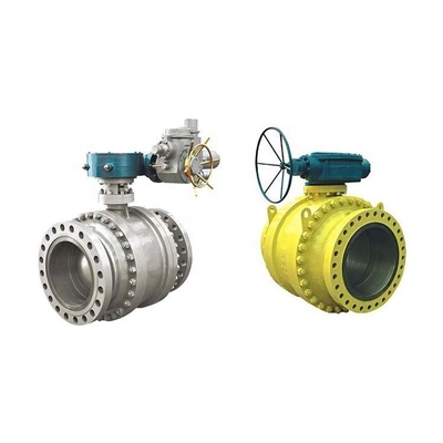 API 6D API 608 Sắt rèn 3 mảnh Trunnion Ball Valve Flange Ends