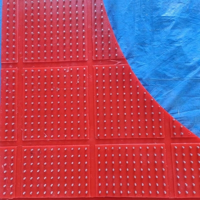 Đỏ Anti Skid Mat ZP loại Rotary Atble 30mm nhựa không trượt Mat cho khoan