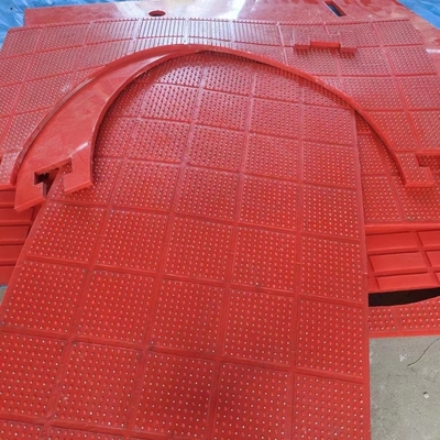 Đỏ Anti Skid Mat ZP loại Rotary Atble 30mm nhựa không trượt Mat cho khoan