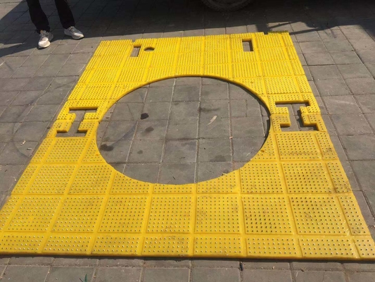 27 1/2 inch Anti Slip Mat Rotary Table Màu vàng 2100MM*1600MM Mat cho giàn khoan