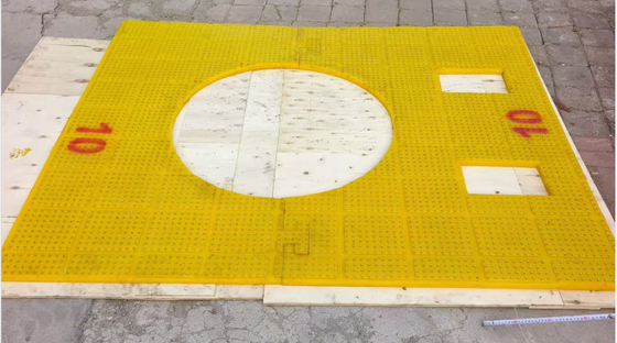 37 1/2 inch Anti Slip Mat Rotary Table Màu vàng 2200MM*1800MM Mat cho khoan dầu mỏ