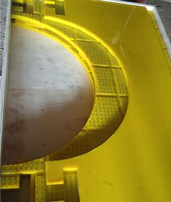 Thảm chống trượt bàn xoay Chất liệu PU chống mài mòn Dùng cho ZP175