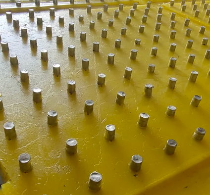 Rotary Table Anti Slip Mat Kháng axit và kiềm Polyurethane Độ dày 30mm